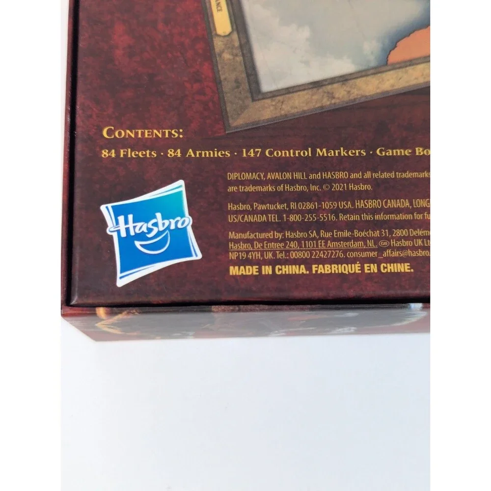 Diplomacy Board Game by Avalon Hill  50th Anniversary Wizards 2008 Complete